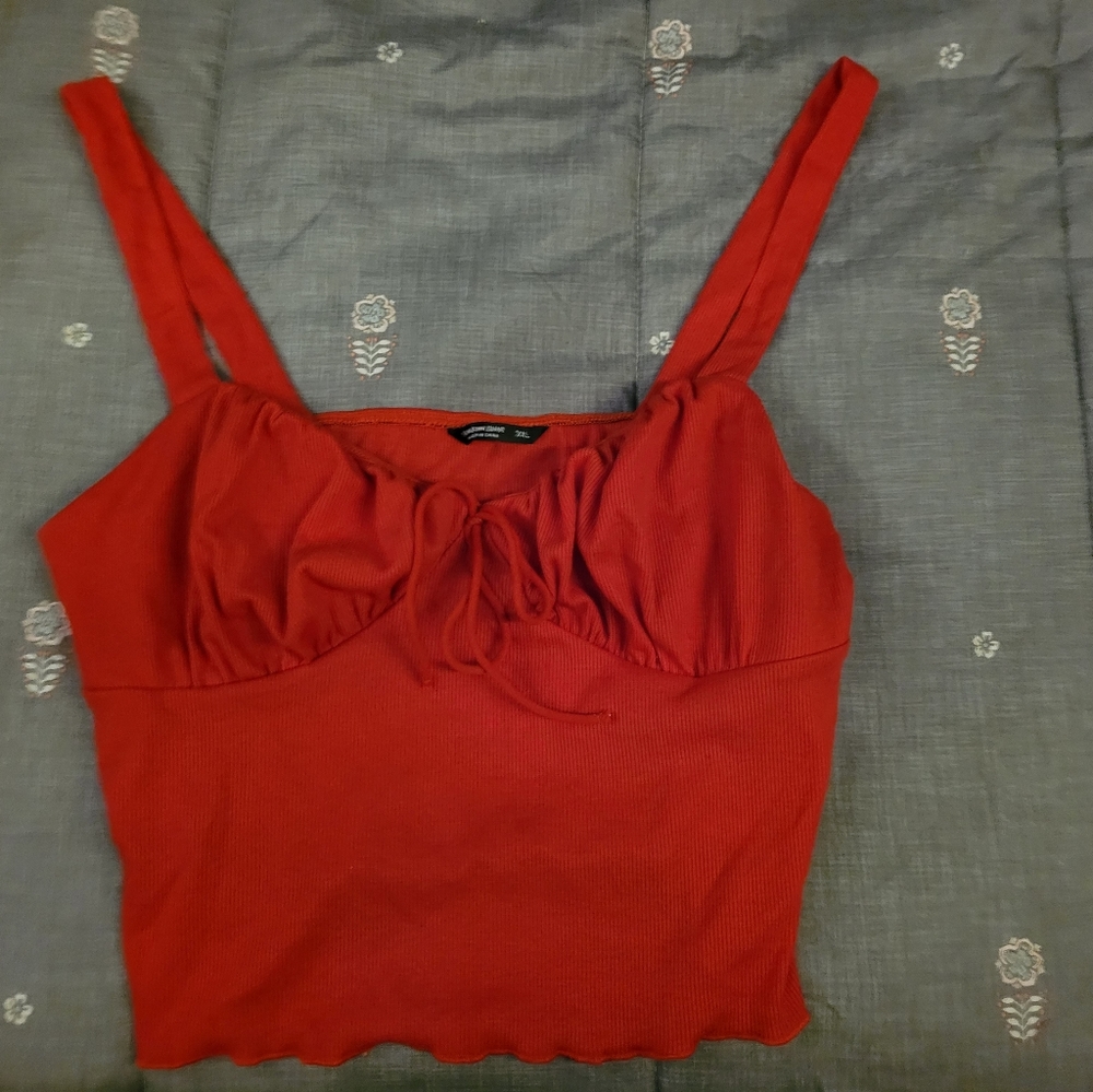 Red Crop Top - Picture 2 of 3